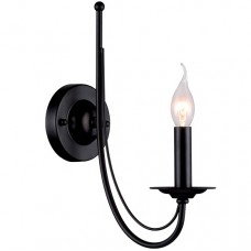 Απλίκα Τοίχου 1xE14 230V Μαύρη 955ANGELA1W